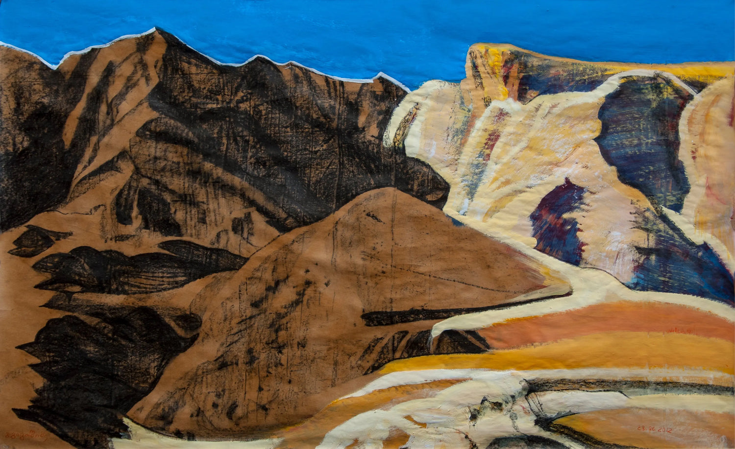 Mixed-media-on-paper George Gagoshidze