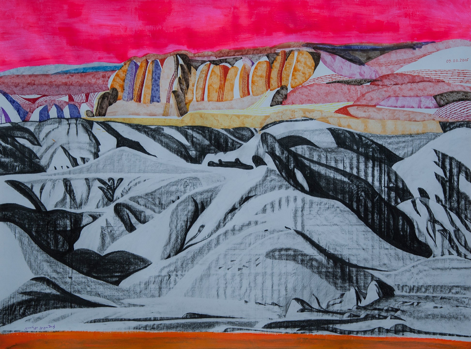 Pencil, watercolour , acrylic on paper George Gagoshidze
