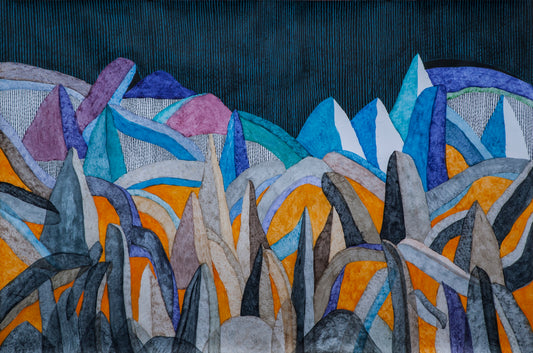 Watercolour, Tempera on paper George Gagoshidze