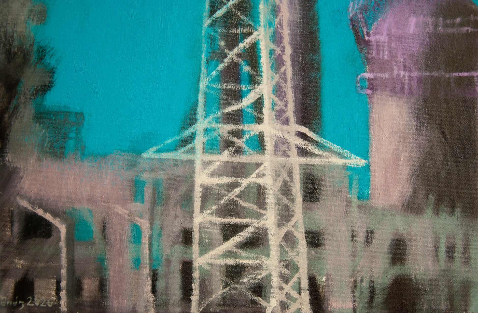 The dream of a Georgian volunteer during the siege of Azovstal -The dream of a Georgian volunteer after returning to the homeland.                     Oil on canvas.90 X 120 cm.        2026 George Gagoshidze